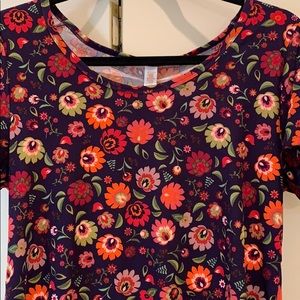 Floral LuLaRoe Classic T leggings material Size S